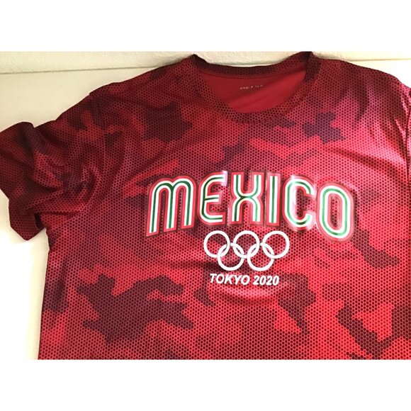 SPORTFLEK- MENS SHORT SLEEVE TEAM GRAPHIC MEXICO OLYMPICS TOKYO 2020 SIZE LARGE - Picture 4 of 8